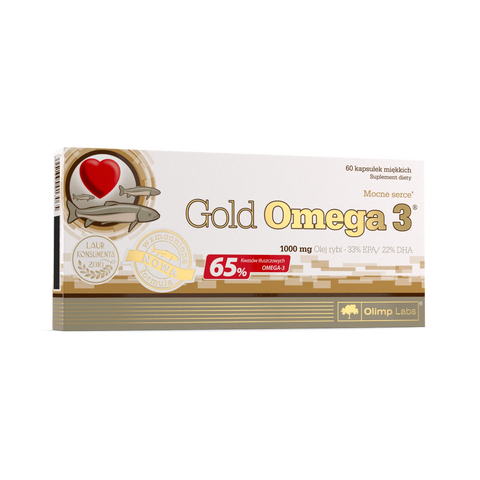 Omega 3 Gold - ulei de peste (65%) 1000 mg | Olimp Labs | 60 caps
