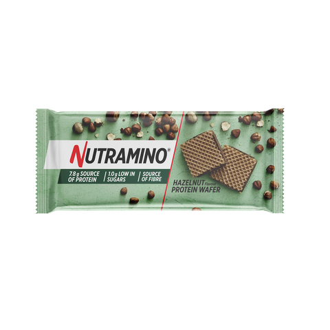 Napolitane proteice | LOW SUGAR | (wafer) Nutramino Nutra-go Hazelnut  | 8g proteine/napolitana | 12buc/cutie