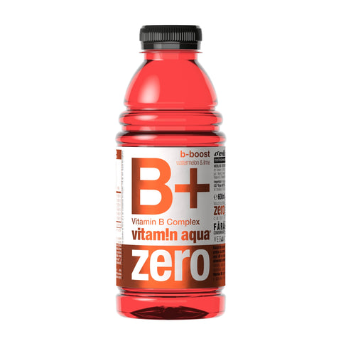 Vitamin aqua B+ ZERO cu suc de pepene roșu și lime 600 ml | (6buc) | SGR