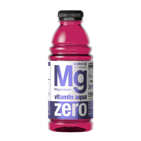 Vitamin Aqua Mg ZERO cu suc de coacăze negre și extract de acai 600 ml | (6buc) | SGR