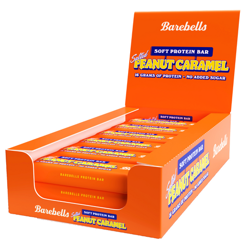 Batoane proteice BAREBELLS SOFT aroma Salted Peanut Caramel | FARA ZAHAR ADAUGAT | cutie 12 buc (preț cu tva inclus)