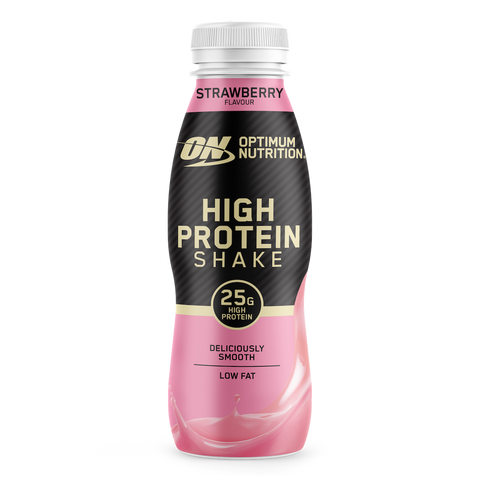 (NOU!) Shake proteic Optimum Nutrition, aroma căpșuni | 25g proteine | 330ml | 12buc/bax