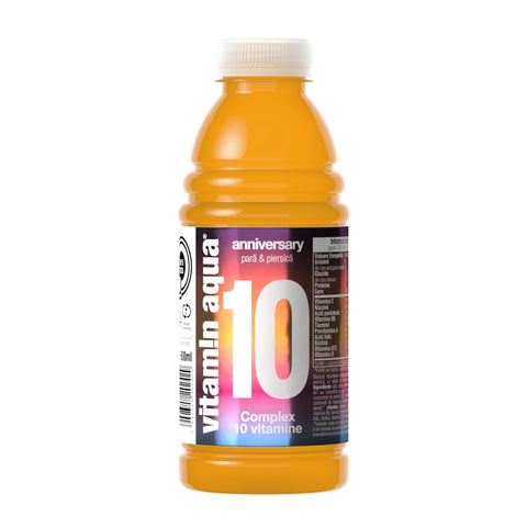 Vitamin Aqua 10 cu suc de pară și piersică 600 ml  | (6buc) | SGR