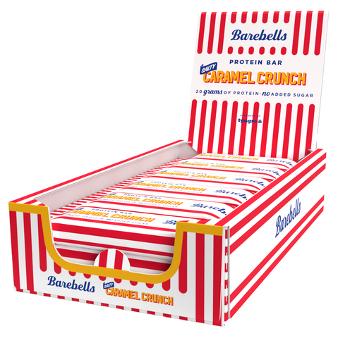 Batoane proteice BAREBELLS aroma Salty Caramel crunch | FARA ZAHAR ADAUGAT | cutie 12 buc (preț cu tva inclus)