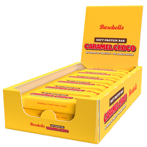 Batoane proteice BAREBELLS SOFT aroma Caramel Choco | FARA ZAHAR ADAUGAT | cutie 12 buc (preț cu tva inclus)