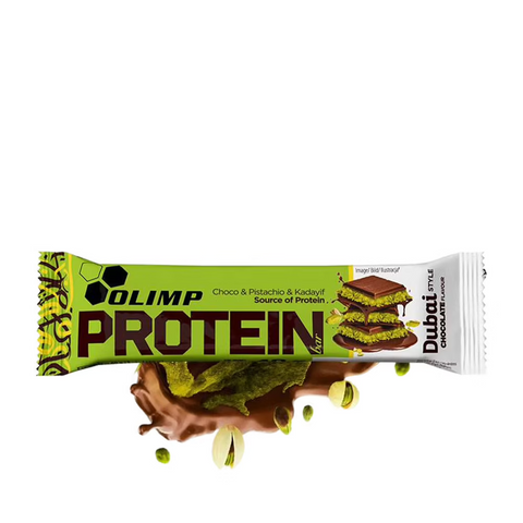 (NOU!) Batoane proteice Olimp Sport Nutrition | DUBAI chocolate | baton de 40g | 25 buc/cutie