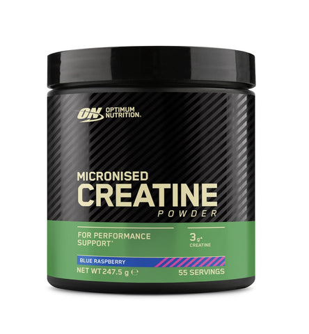 Optimum Nutrition ON Creatine Powder (creatina micronizata monohidrata cu aroma blue raspberry) 247.5g