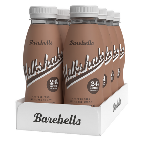Shake proteic BAREBELLS, aroma ciocolata | 330ml | bax de 8 buc (pret cu tva inclus)