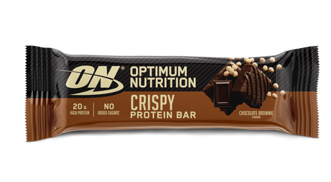 Batoane proteice Optimum Nutrition crisp bar | chocolate brownie | 20g proteine/baton | 10 buc/cutie