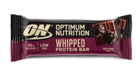 Batoane proteice Optimum Nutrition bar | rocky road | 20g proteine/baton | 10 buc/cutie