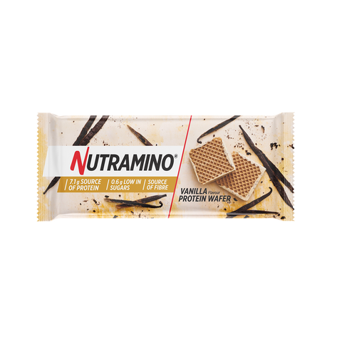 Napolitane proteice | LOW SUGAR | (wafer) Nutramino Nutra-go Vanilla choco  | 8g proteine/napolitana | 12buc/cutie
