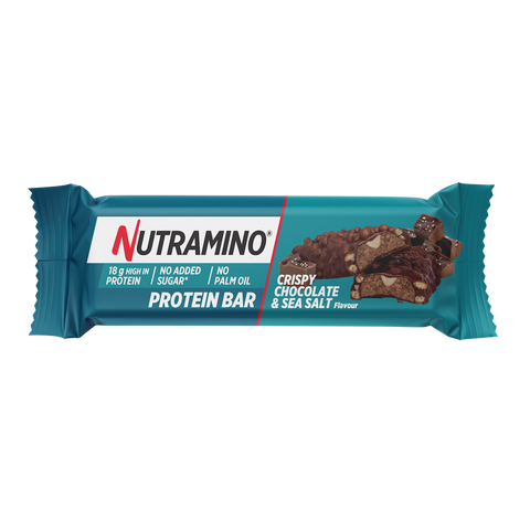 Batoane proteice Nutramino Chocolate Sea salt | 18g proteine/baton | 12buc/cutie